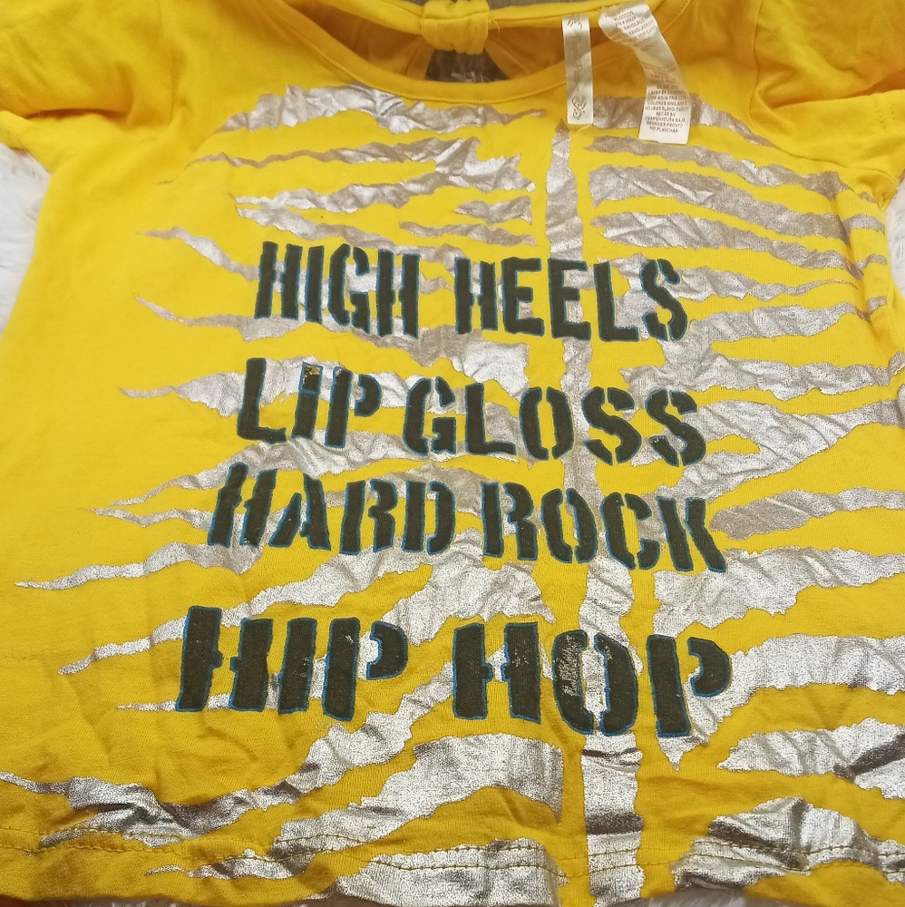 Women Large Gold Shirt